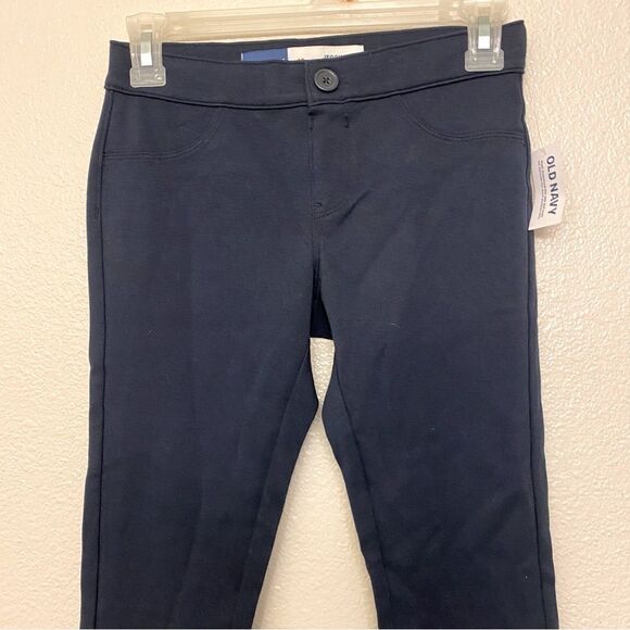 Old Navy Girls blue school UNIFORM pants jeggings soft ponte stretch knit 10 NEW - Picture 5 of 11